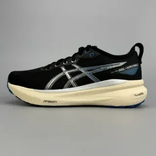 ASICS Gel-Kayano Black Cream Blue Running Shoes