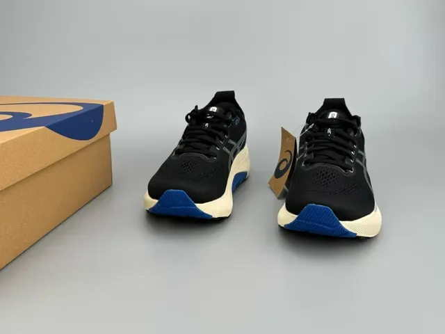 ASICS Gel-Kayano Black Cream Blue Running Shoes 5