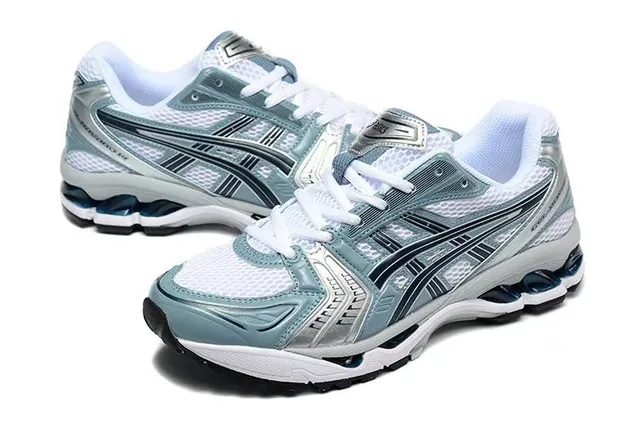 ASICS Gel-Kayano Light Teal White Silver أحذية جري 3