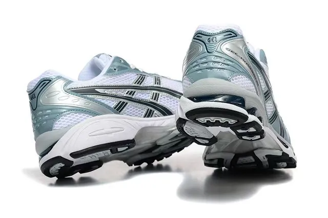 ASICS Gel-Kayano Light Teal White Silver أحذية جري 4