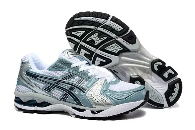 ASICS Gel-Kayano Light Teal White Silver أحذية جري 5