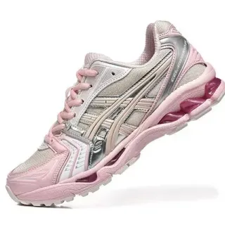 ASICS Gel-Kayano Pink and Silver Running Shoes