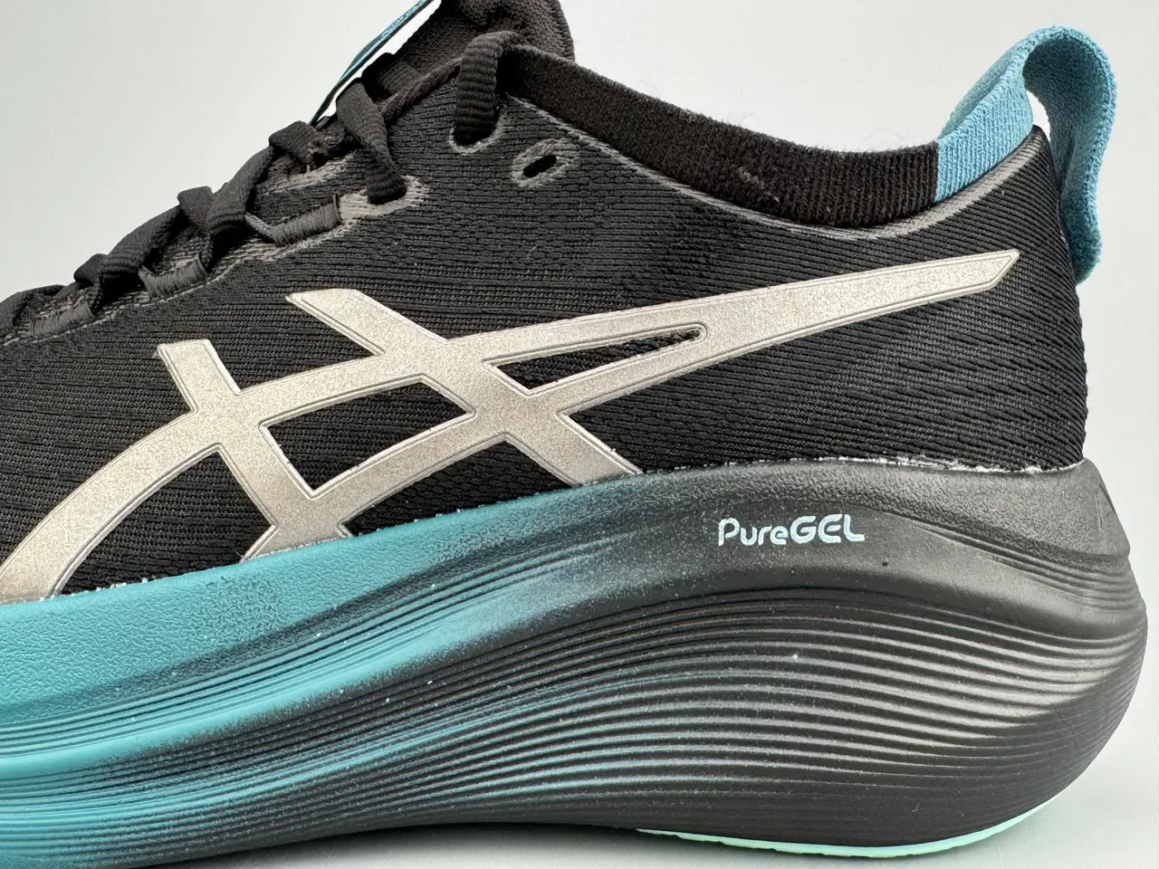 ASICS Gel-Nimbus 27 Black Teal Running Shoes 2