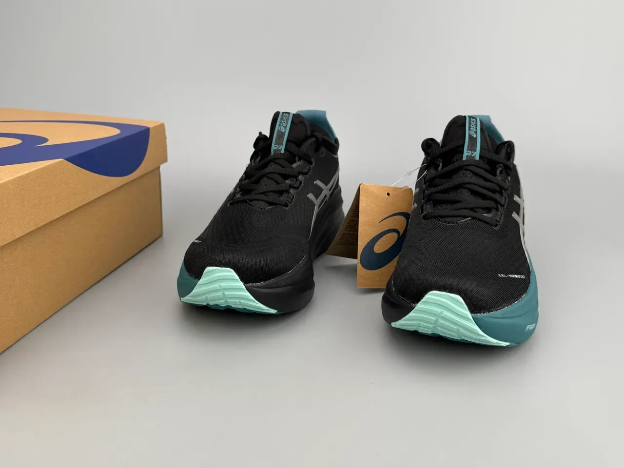 ASICS Gel-Nimbus 27 Black Teal Running Shoes 4