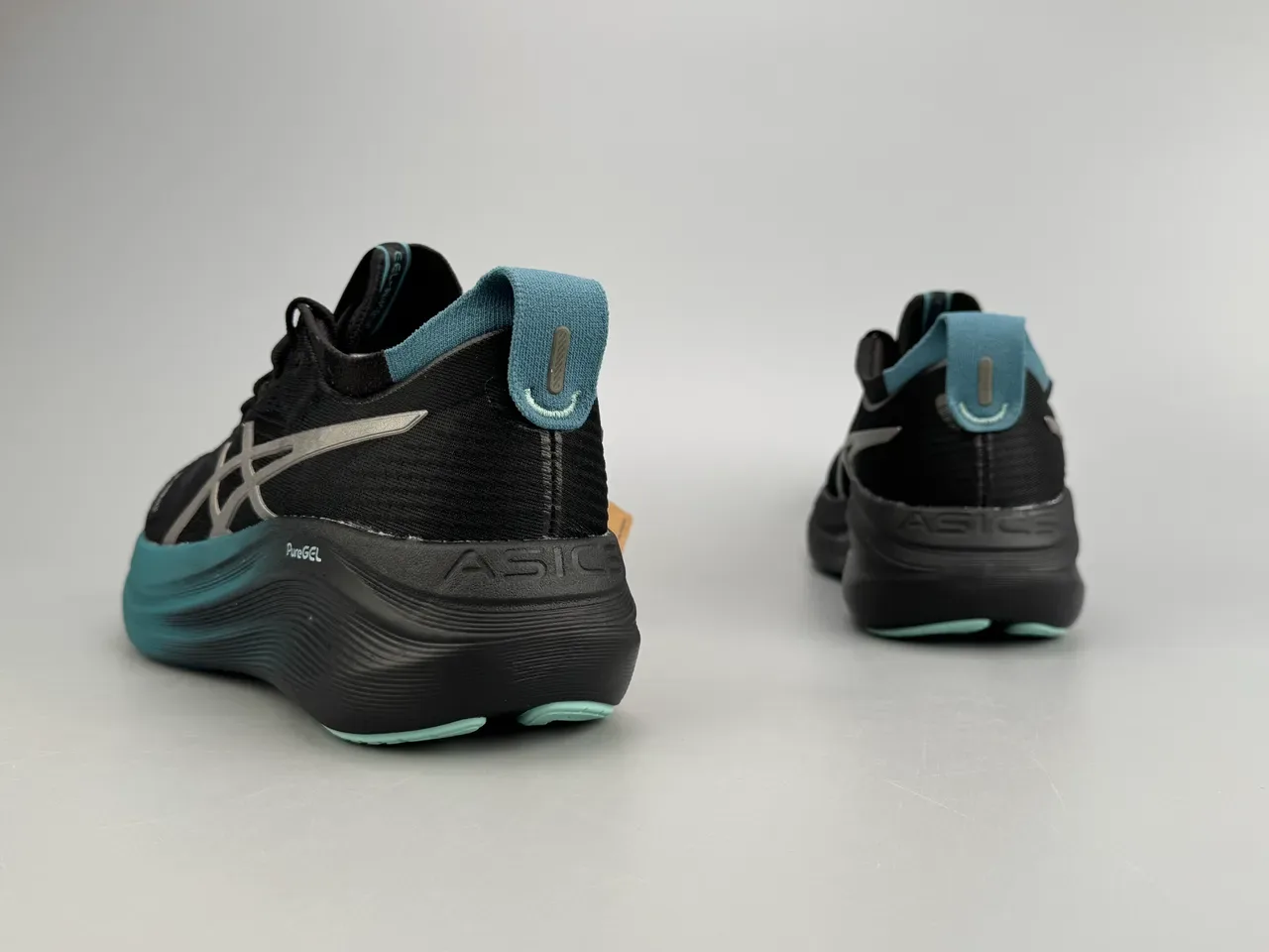 ASICS Gel-Nimbus 27 Black Teal Running Shoes 6