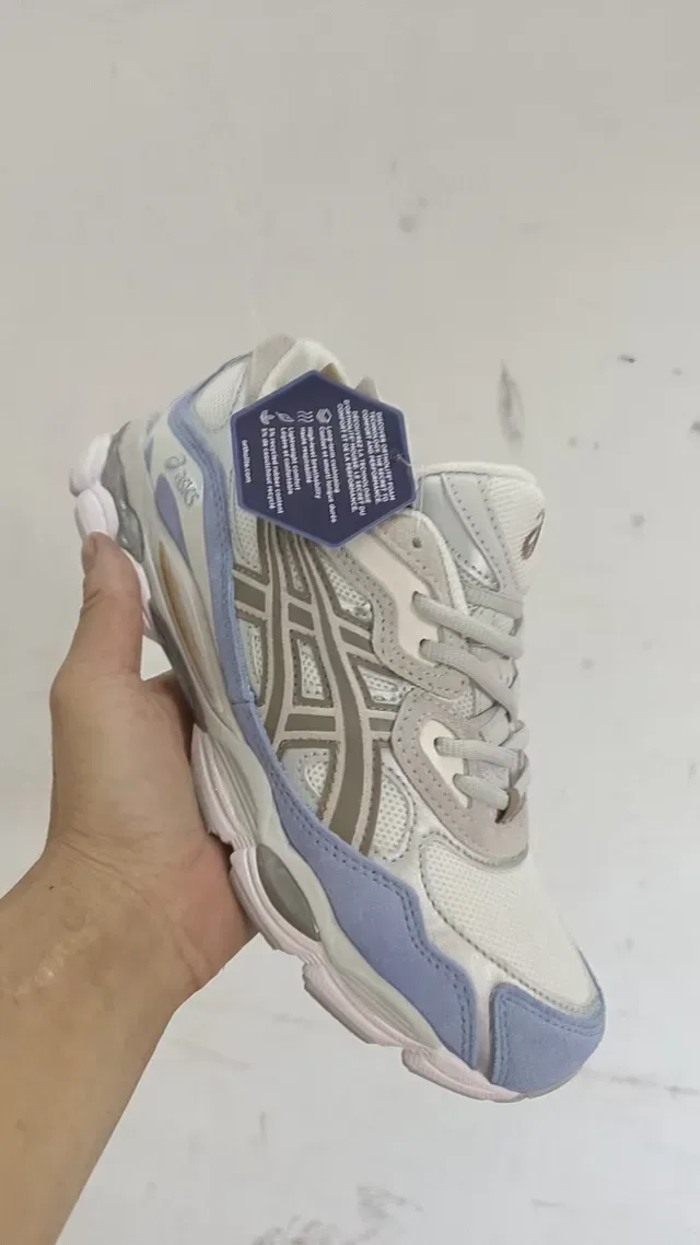 ASICS Zapatillas Running Blanco Azul Malla Sintética En Capas Jaula 2