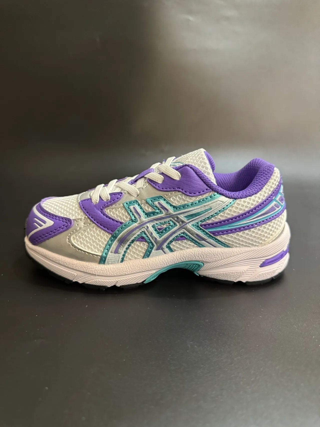 ASICS Branco Azul tênis de corrida low-top de malha e sintético superior 7