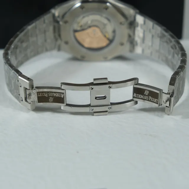 Audemars Piguet Royal Oak Silver Gray Tapisserie Mechanical Watch 4