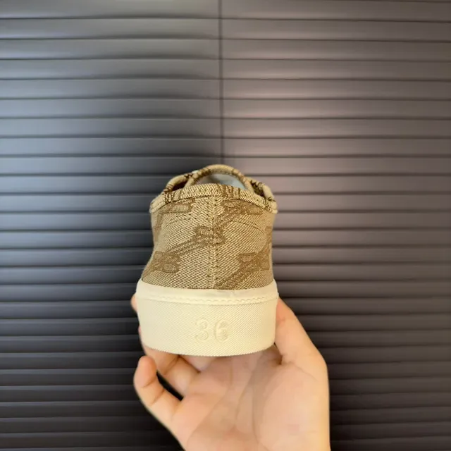 Balenciaga Beige White Monogrammed Canvas Upper Creamy Rubber Sole Lifestyle Sneakers 8