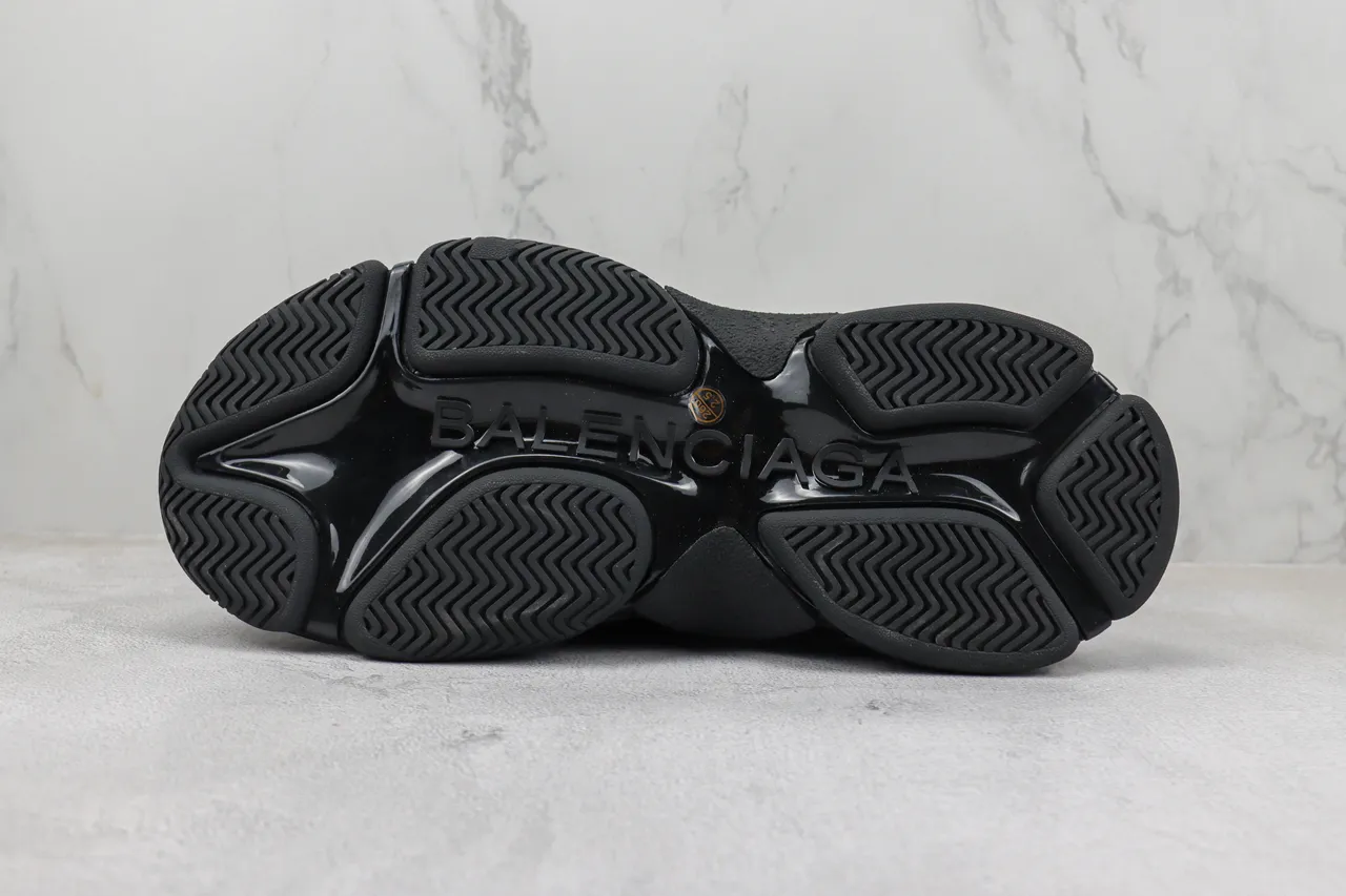 Balenciaga Black White Oversized Sole Slip-On Mule Chunky Sneakers 8