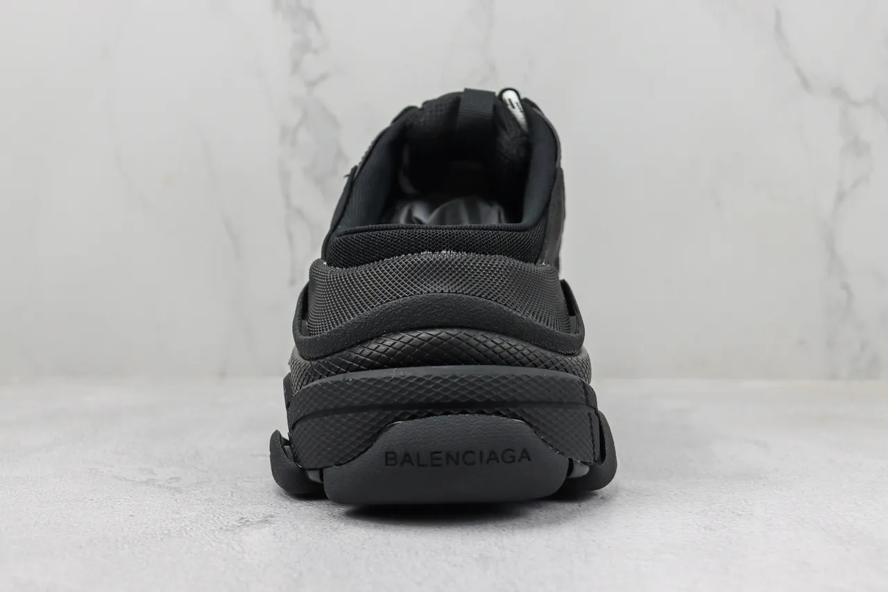 Balenciaga Black White Oversized Sole Slip-On Mule Chunky Sneakers 9