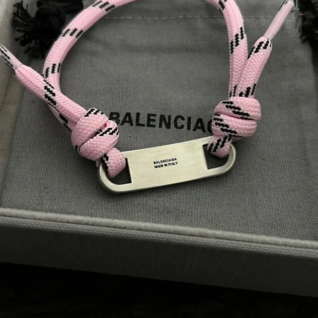 Balenciaga ID Bracelet Rose Sangle Paracord 2