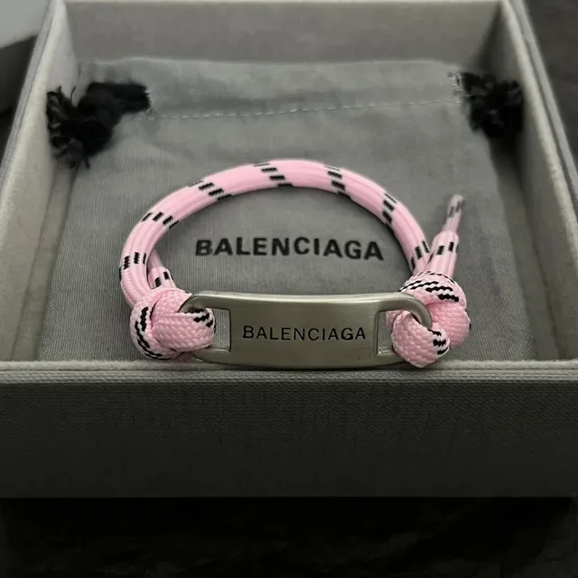 Balenciaga ID Bracelet Rose Sangle Paracord 3