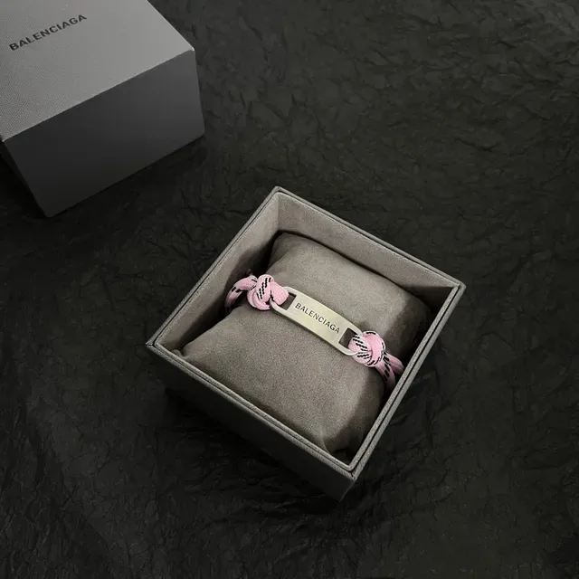 Balenciaga ID Bracelet Rose Sangle Paracord 5
