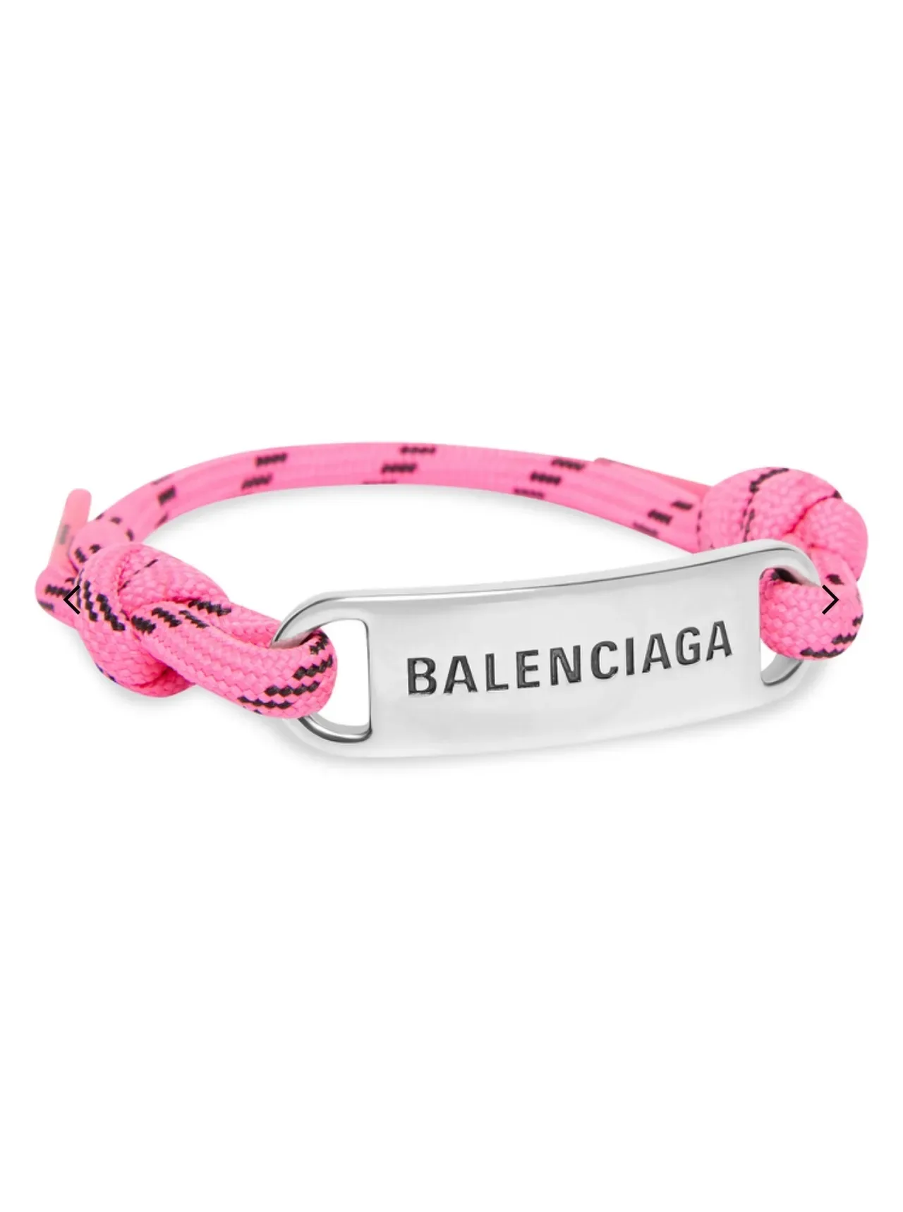 Balenciaga ID Bracelet Rose Sangle Paracord 9