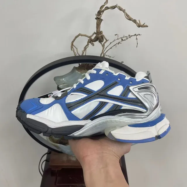 Balenciaga Runner Blue White Black Chunky Sneakers 8