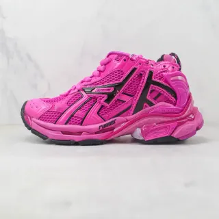 Balenciaga Runner Pink and Black Chunky Sneakers