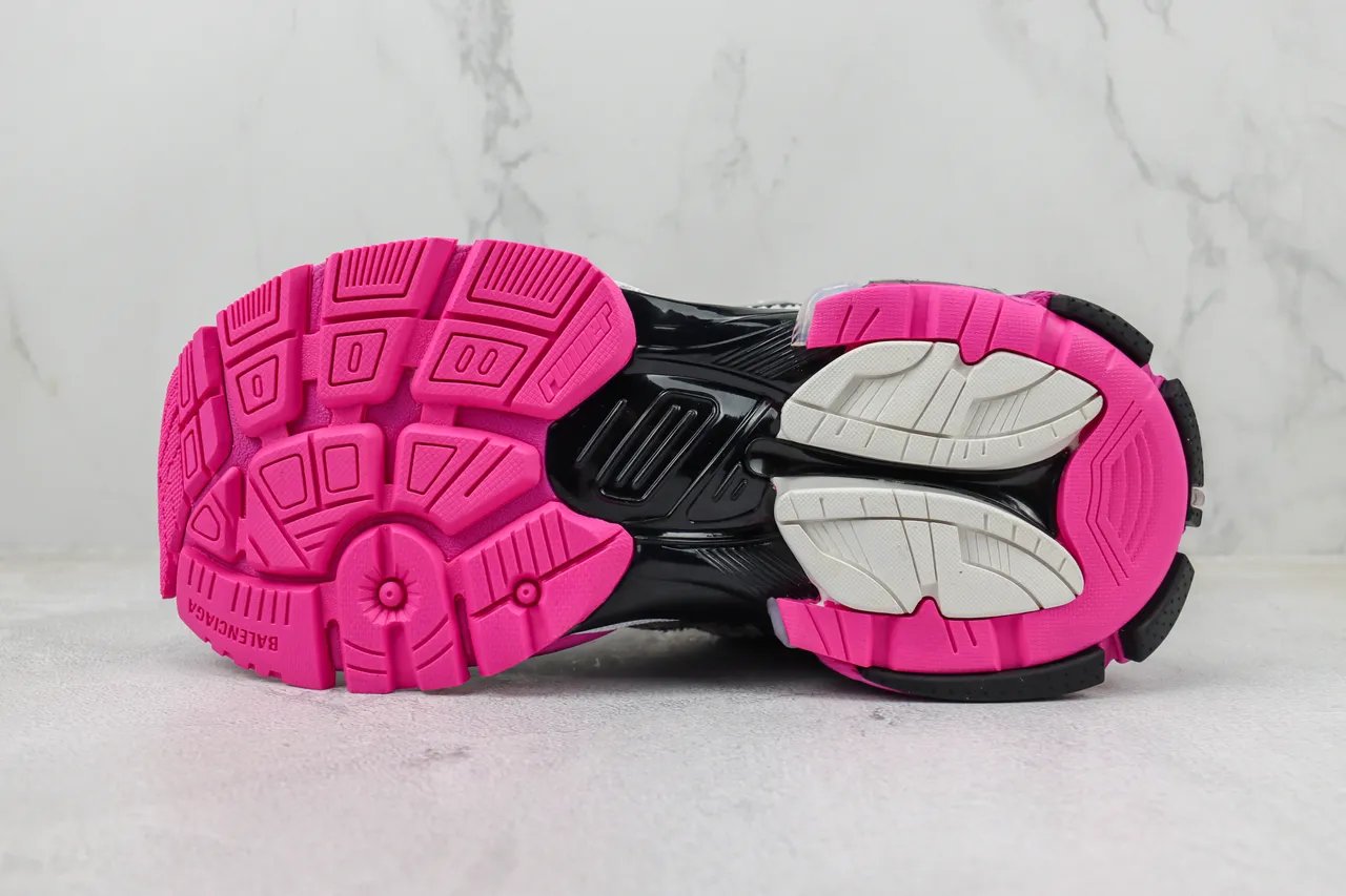 Balenciaga Runner Silver White Black Pink Chunky Sneakers 8