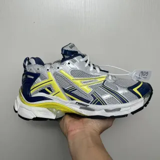 Balenciaga Runner Plata Amarillo Marino Zapatillas con suela gruesa