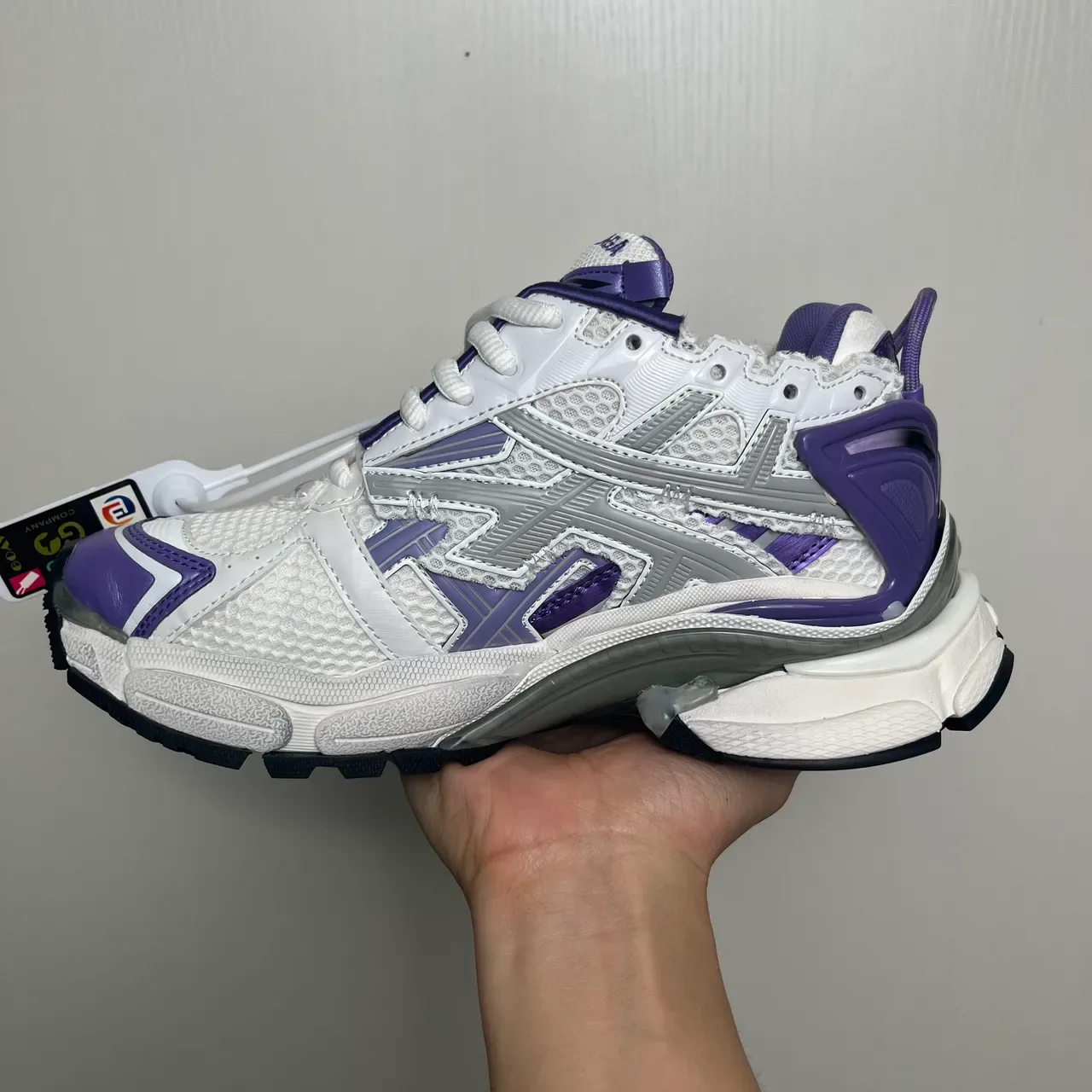 Balenciaga Runner chaussures chunky blanches violettes grises 3