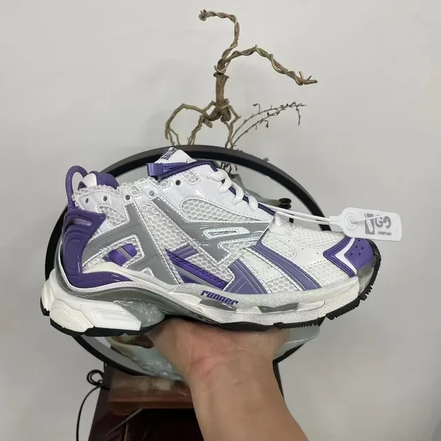 Balenciaga Runner chaussures chunky blanches violettes grises 4