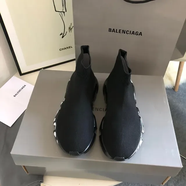 Balenciaga Speed Trainer Black and White tênis lifestyle 2