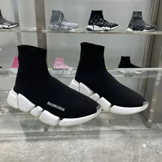 Balenciaga Speed Trainer Black and White Lifestyle Sneakers
