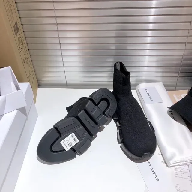 Balenciaga Speed Trainer Tênis lifestyle pretos com ajuste de meia 5