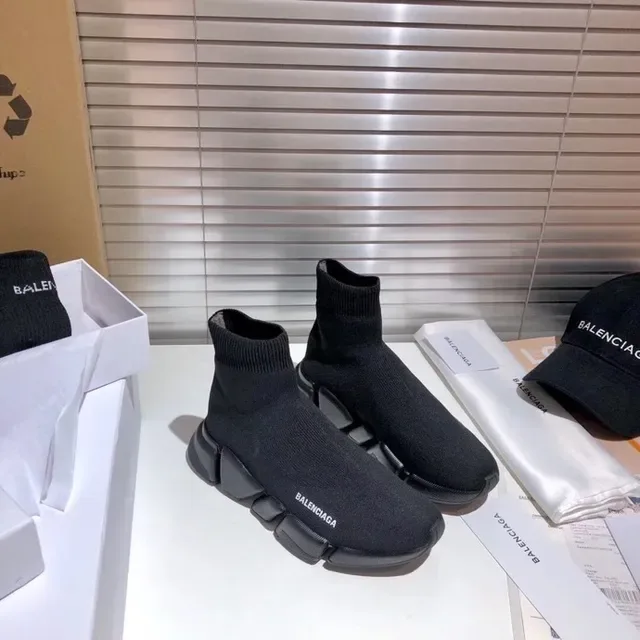 Balenciaga Speed Trainer Tênis lifestyle pretos com ajuste de meia 9