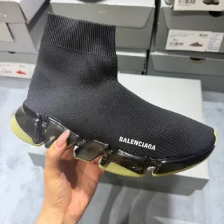 Balenciaga Speed Trainer Black Translucent Sole Lifestyle Sneakers