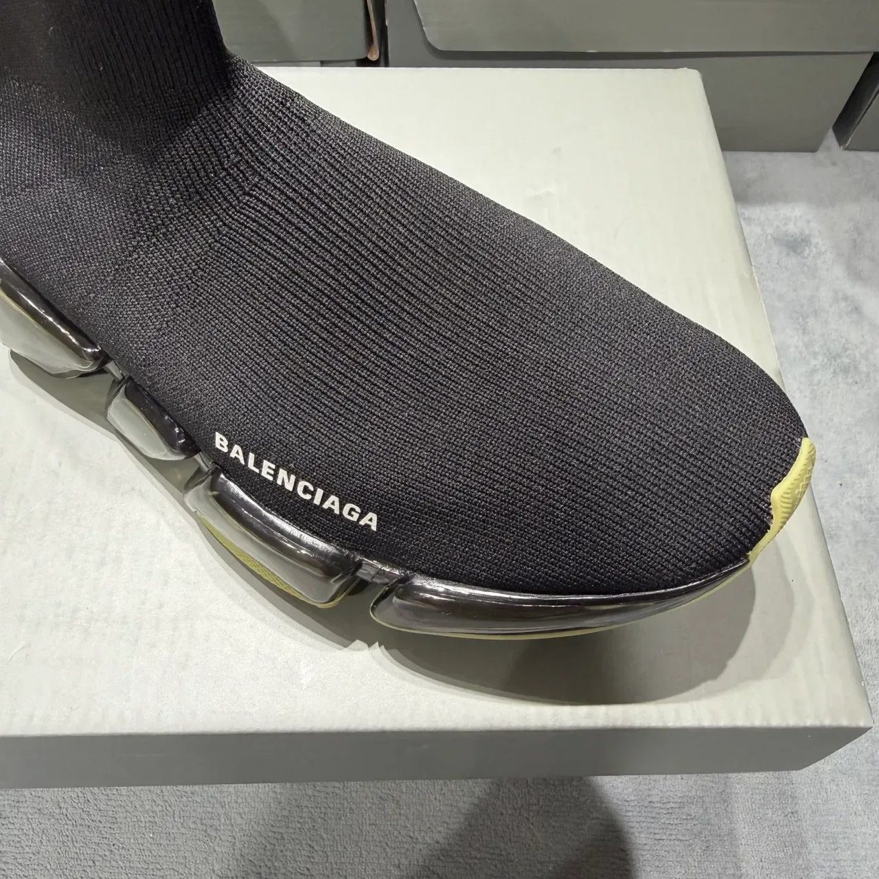 Balenciaga Speed Trainer Black Translucent Sole Lifestyle Sneakers 3