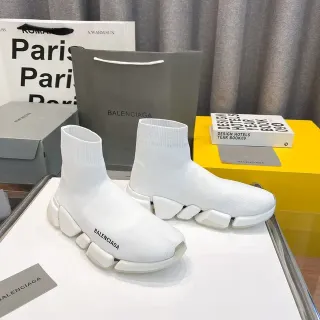 Balenciaga Speed Trainer White Sock-Fit Lifestyle Sneakers