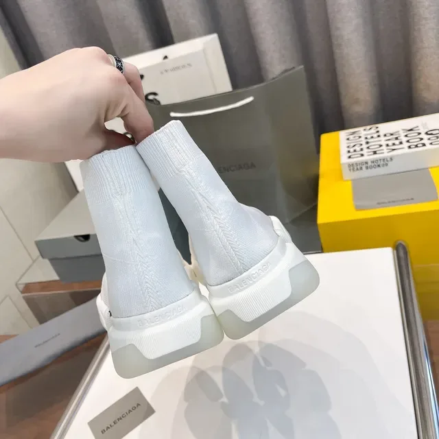 Balenciaga Speed Trainer Sneakers Lifestyle Blancas à Enfilage de Chaussette 2