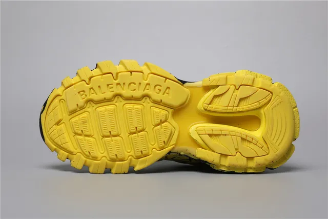Balenciaga Track Sneaker Jaune/Noir Graffiti-Print Baskets chunky 6