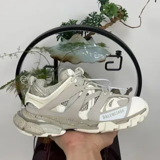 Balenciaga Track Trainer Zapatillas Chunky Gris Claro y Blanco