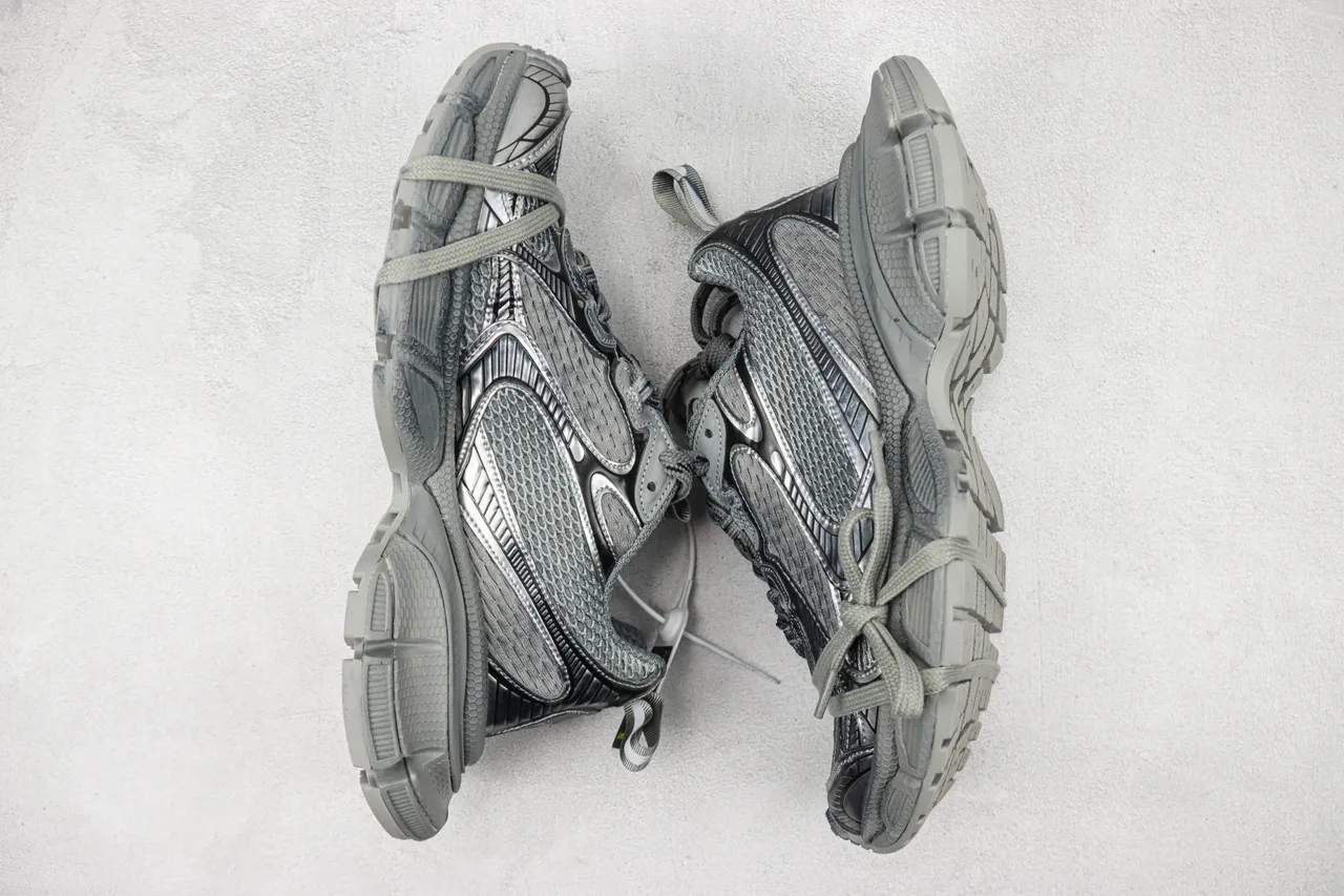 Balenciaga Track Trainer Cinza Monocromático Tênis Chunky 2