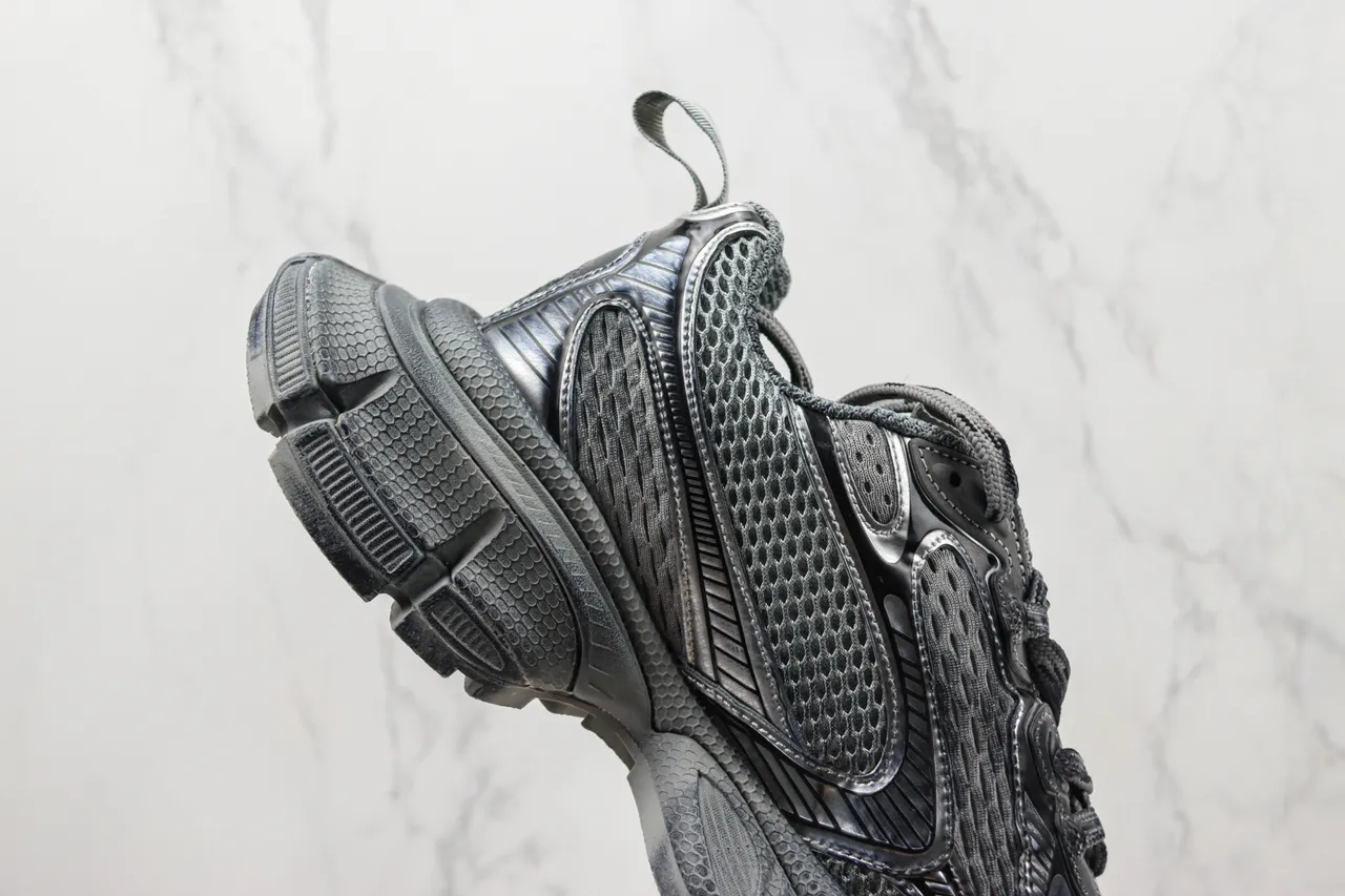 Balenciaga Track Trainer Cinza Monocromático Tênis Chunky 5