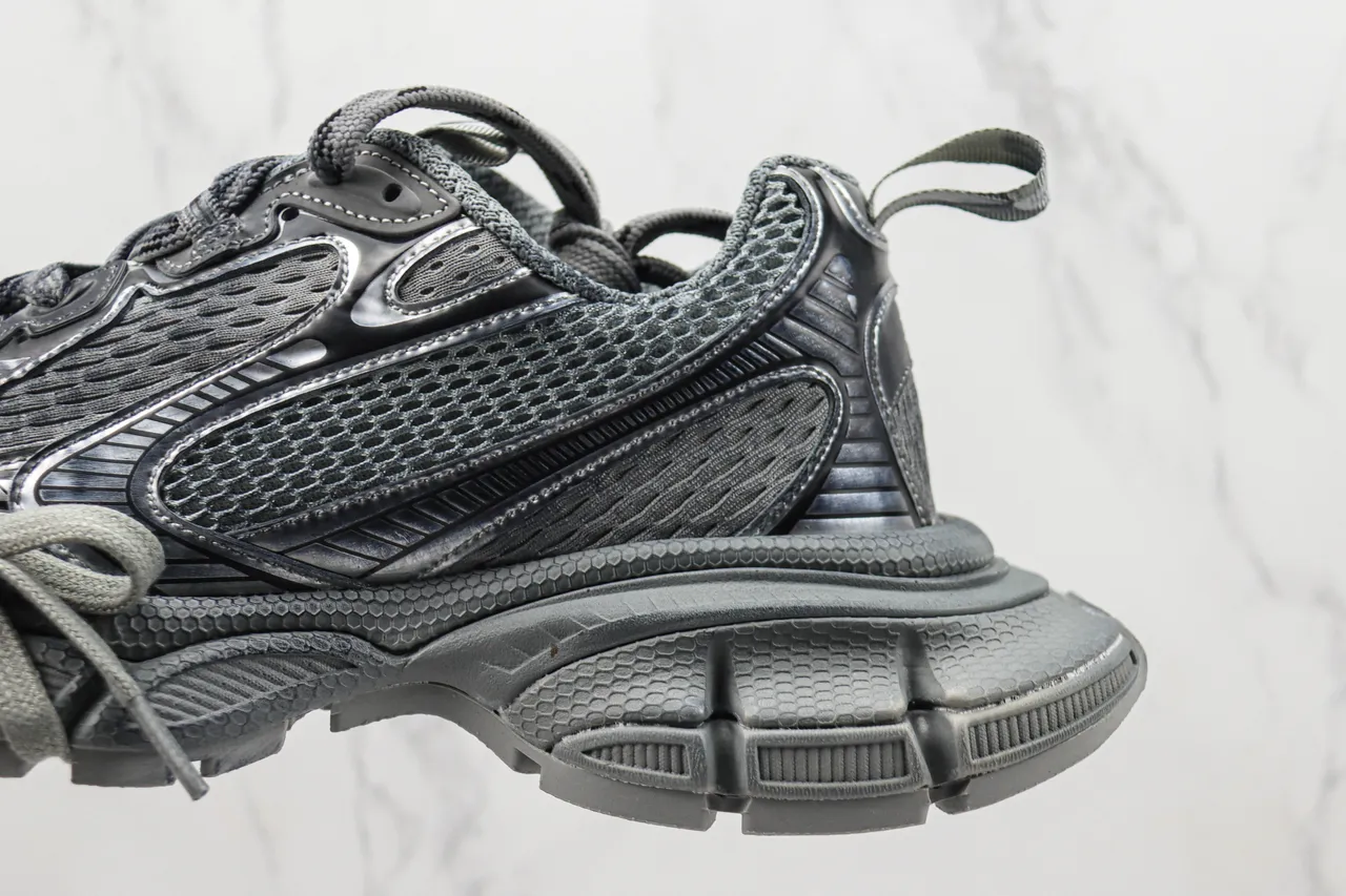 Balenciaga Track Trainer Cinza Monocromático Tênis Chunky 7
