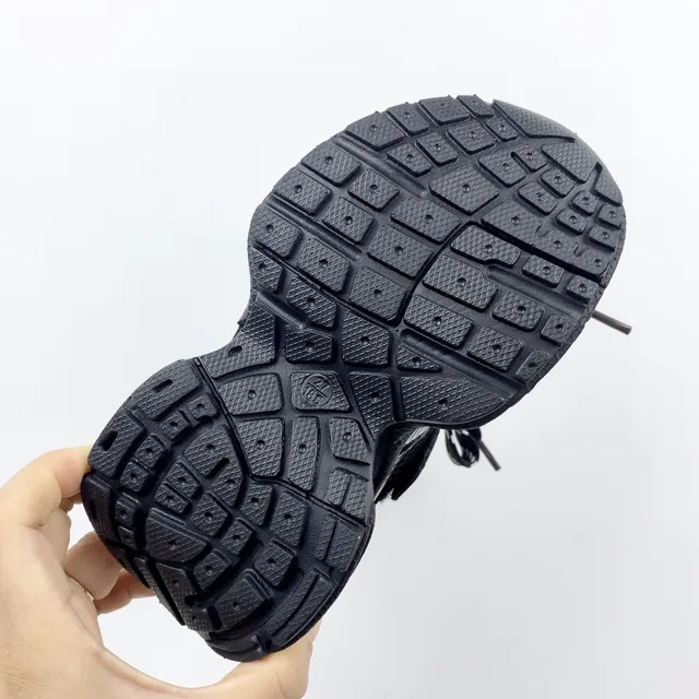 Balenciaga Track Trainer حذاء رياضي وردي وفضي سميك 23