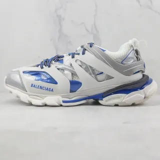 Balenciaga Track Trainer sneakers chunky blanco azul plateado