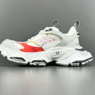Balenciaga Track Trainer حذاء رياضي أبيض أحمر أسود سميك