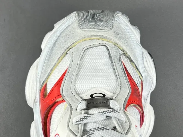 Balenciaga Track Trainer Sneakers Chunky Blanc Rouge Noir 10