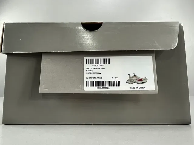 Balenciaga Track Trainer Sneakers Chunky Blanc Rouge Noir 11
