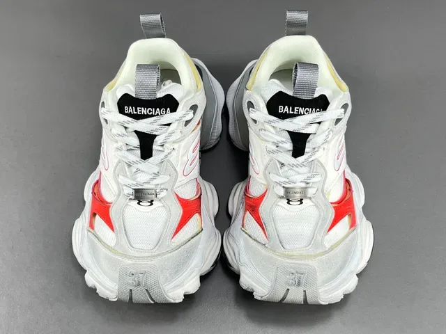 Balenciaga Track Trainer Sneakers Chunky Blanc Rouge Noir 16