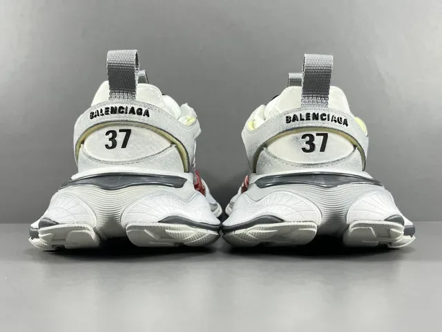 Balenciaga Track Trainer Sneakers Chunky Blanc Rouge Noir 17