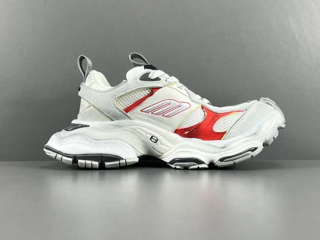 Balenciaga Track Trainer Sneakers Chunky Blanc Rouge Noir 18