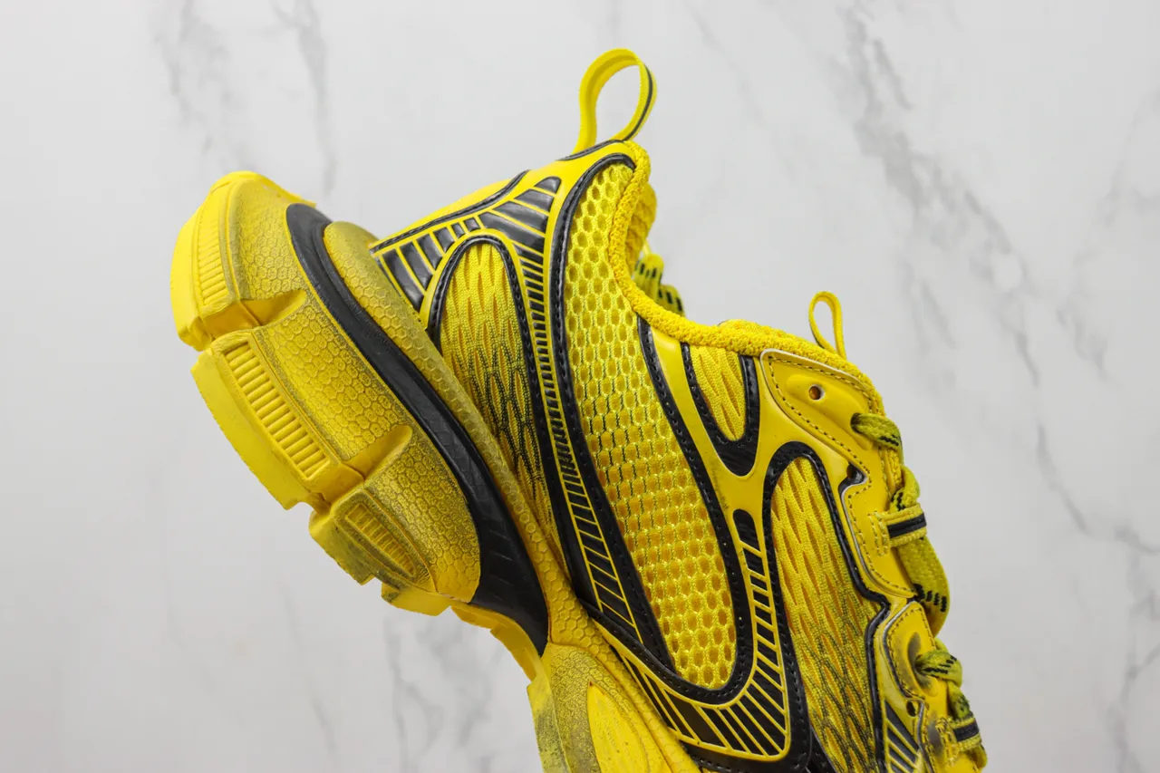 Balenciaga Track Trainer tênis chunky amarelo preto 5