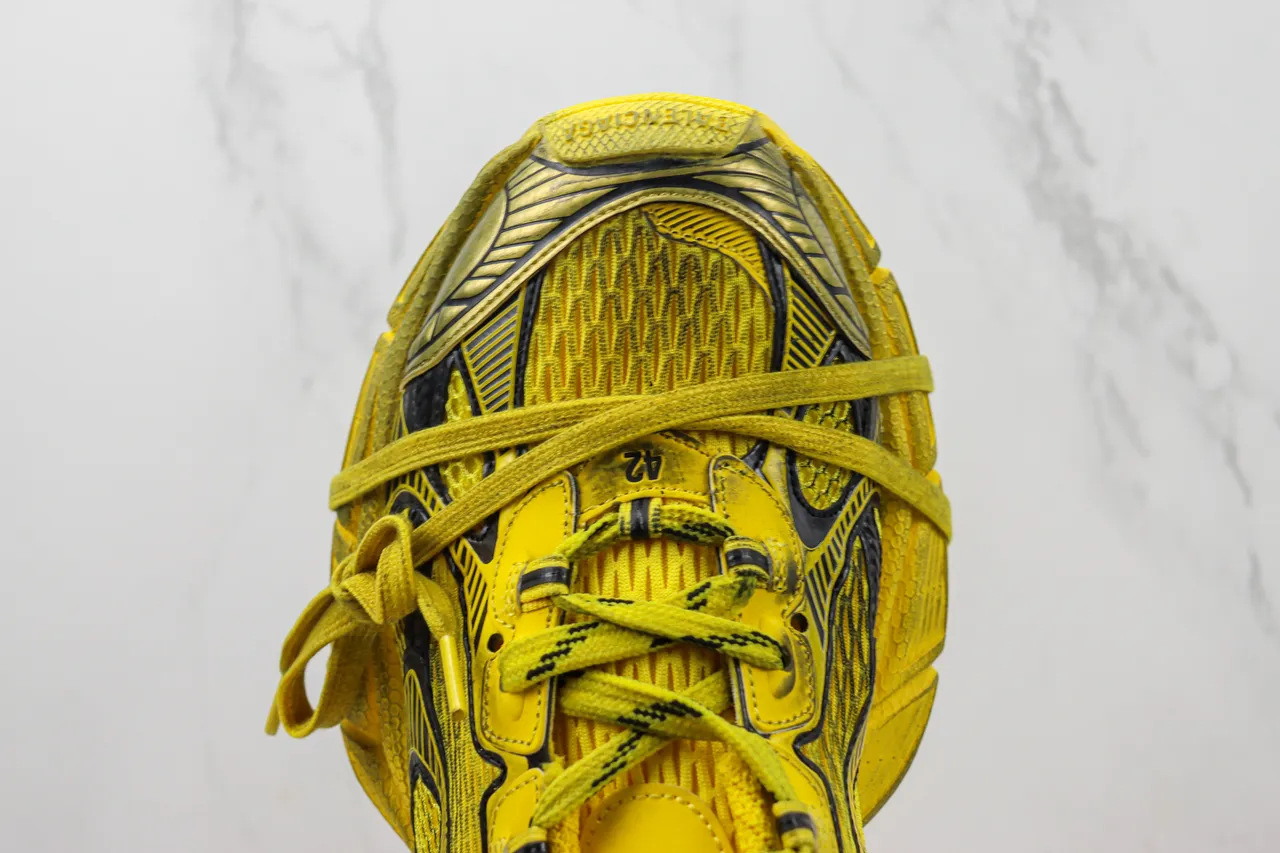 Balenciaga Track Trainer tênis chunky amarelo preto 6