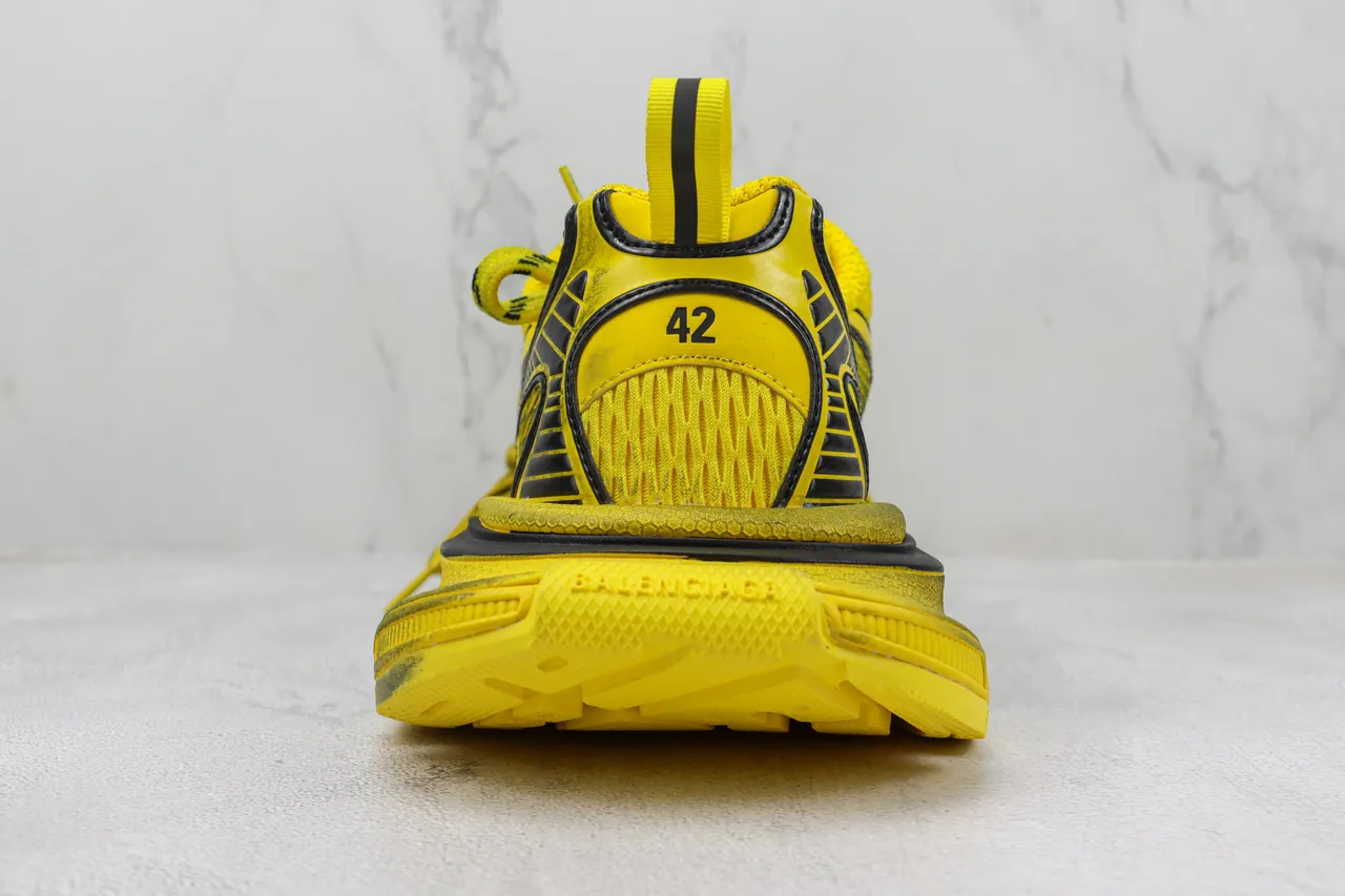 Balenciaga Track Trainer tênis chunky amarelo preto 9
