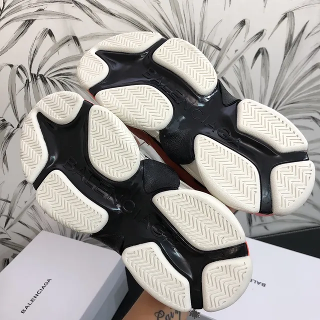 Balenciaga Triple S Chaussures Chunky Pêche Orange 3